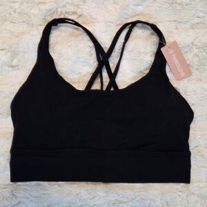 ThirdLove Sports Bra L NWT Black Buttery‎ Soft Nylon Spandex Everyday Support